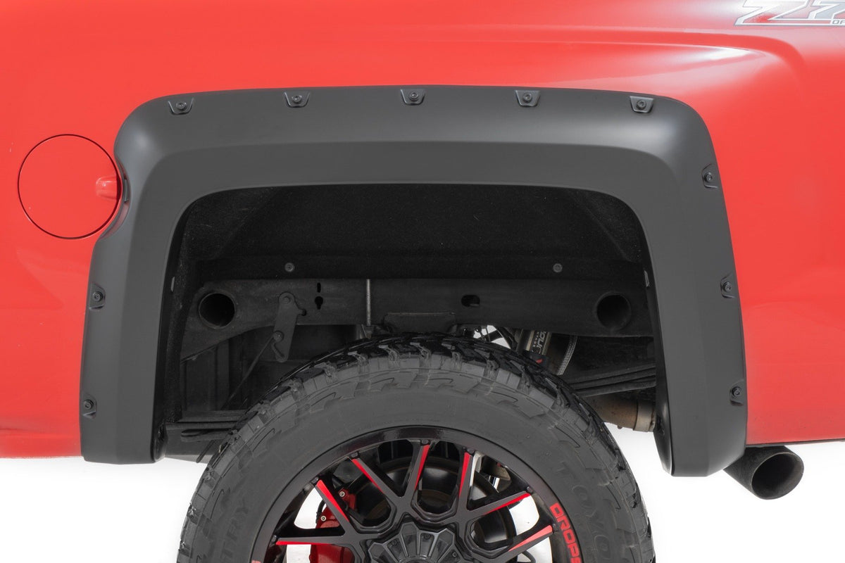 Pocket Fender Flares | 6'7" & 8' Bed | Chevy Silverado 1500 (14-18)/Silverado 2500 HD (15-19)