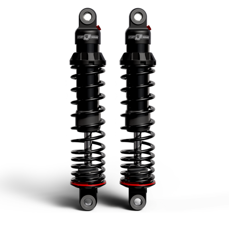 Progressive 91-05 Harley-Davidson Dyna 494 Series Shocks 14.0in Bushing - Black