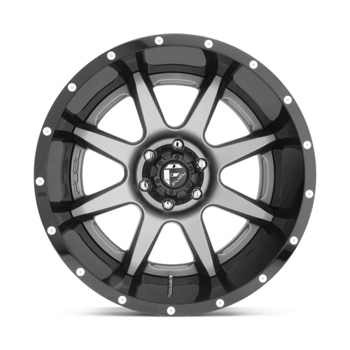 Fuel 2PC D238 20X12 5X5.0 MT-GNMTL-BL -44MM Wheels
