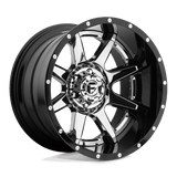 Fuel 2PC D247 20X10 6X5.5 CHR-PLATED-GBL -19MM Wheels