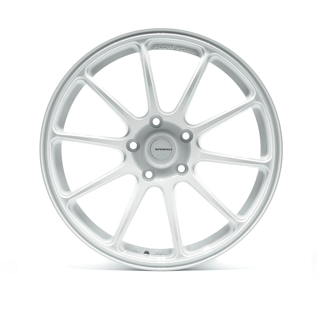 Superspeed Speed White Flow Form RF03RR - 5x112