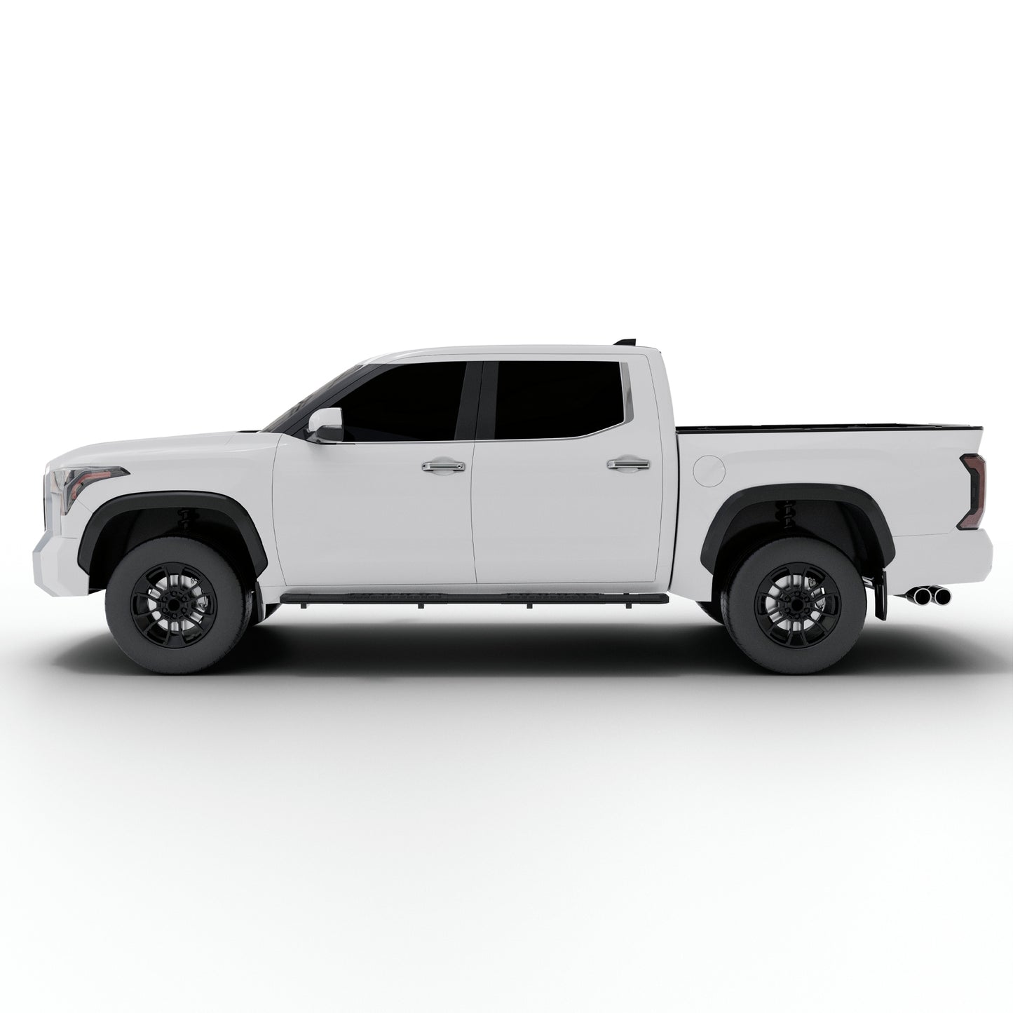 Vanguard Black Powdercoat Side Steps & Running Boards Running Boards Running Board for 2022-2025 toyota tundra nan