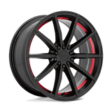 Ruff RU BURN 18X8 5X100/4.5 +38 72.6 G-BK RED Wheels