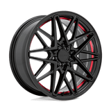 Ruff RU CLUTCH 18X8 5X112/120 +38 76 G-BK RED Wheels