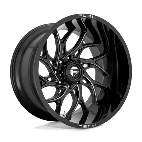 Fuel 1PC D741 20X8.25 8X210 GL-BLK-MIL -246MM Wheels