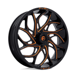 Fuel UTV D780 24X7 4X156 G-BLK-MILL-OR 13MM Wheels