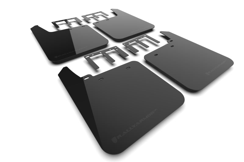 Rally Armor 19-25 GMC Sierra 1500 AT4 Black UR Mud Flap w/ Metallic Black Logo