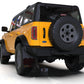 Rally Armor 21-25 Ford Bronco (Steel Bmpr + RR- NO Rptr/Sprt) Blk Mud Flap w/Cy Orange Logo