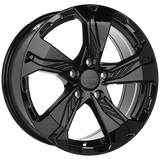 Replica 298 Gloss Black 17x7.5 5x114.3 Radius R12