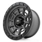 Rough Country 85 Series Wheel | Simulated Beadlock | Gunmetal Gray/Black | 17x9 | 5x5.5 | -0mm