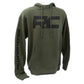 Rough Country Hoodie | RC Topographical Sleeve | Army Green | LG