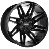Ruffino HARD Voodoo Gloss BlackRUF5420004 | Size: 20x10.0 | Bolt Pattern: 6x135/6x139.7 | Offset: -12 | Center Bore: 87.1