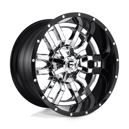 Fuel 2PC D270 20X12 8X180 CHR-PLATED-GBL -43MM Wheels