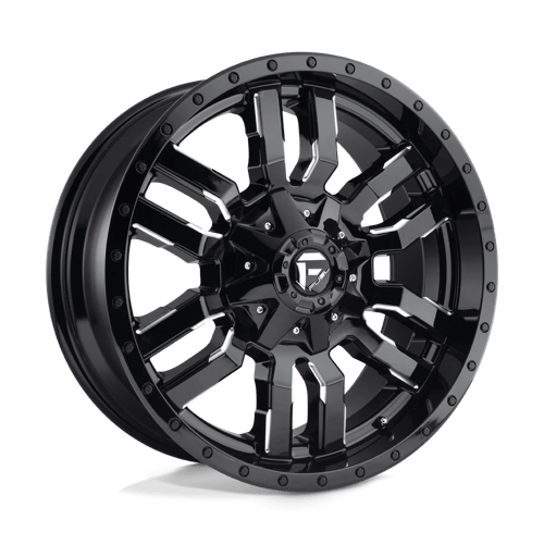 Fuel 1PC D595 20X12 8X6.5 GL-BLK-MIL -44MM Wheels