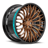 Sentali Barrel Forged Gloss Black Lip / Gloss Bronze Centre SB1 20x10.5 5x115 Wheels