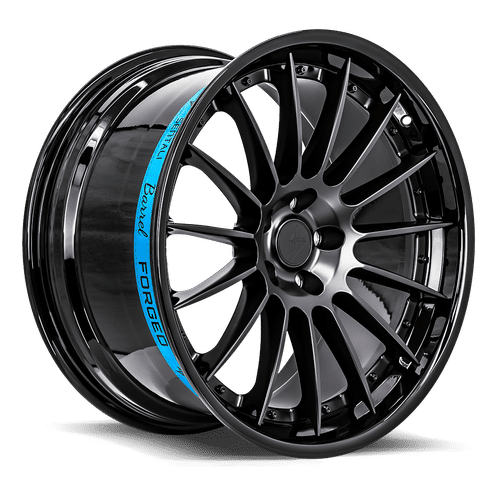 Sentali Barrel Forged Gloss Black Lip / Matte Black Centre SB2 20x9 5x114.3 Wheels