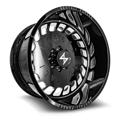 Sentali Forged Gloss Black Milled SF4BM 30x16 5x139.7 Wheels