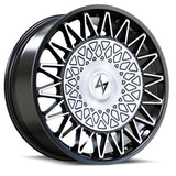 Sentali Luxx Gloss Black Machined Crown 22x9 5x127/5x114.3 Wheels
