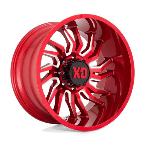 XD XD858 22X12 8X6.5 CANDY RED MILLED -44MM Wheels