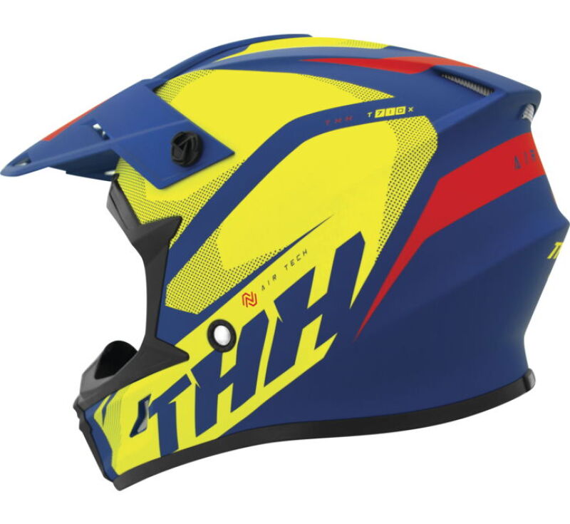 THH Helmets T710XR Airtech Blue/Yellow - XS