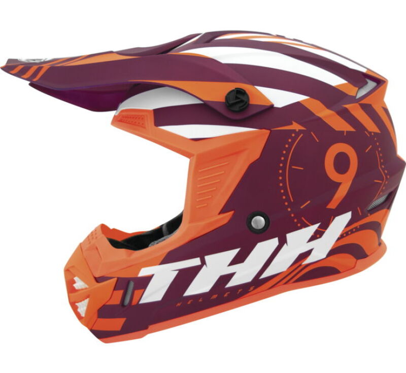THH Helmets T730X Twister Purple/Orange - Small