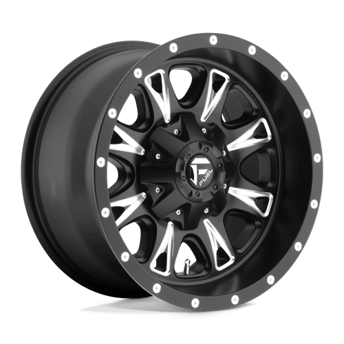 Fuel 1PC D513 20X12 8X170 MT-BLK-MIL -44MM Wheels