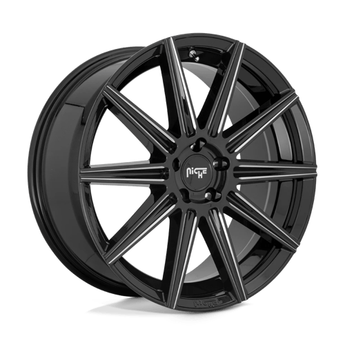 Niche 1PC M243 20X9 5X112 GL-BLK-MIL 27MM Wheels