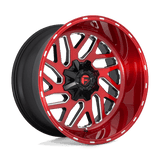 Fuel 1PC D691 24X12 8X6.5 BRSH-RED-MIL -44MM Wheels