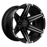 Tuff TUT12 20X10 5X150 S-BLK MILLED -19MM Wheels