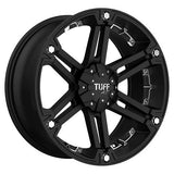 Tuff TU T01 15X8 6X139 -13 108 F-BLK MCH CHR Wheels