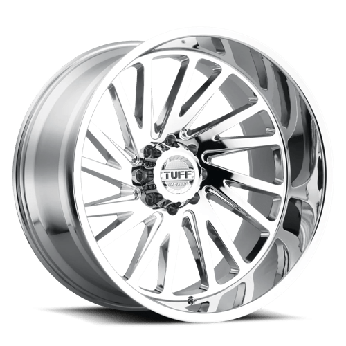 Tuff TU T2A 20X12 6X135 -45 87 CHROME R Wheels