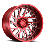 Tuff TU T4B 22X12 8X180 -45 125 CNDY RED ML R Wheels