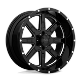 Tuff TUT15 22X10 5X4.5 G-BLK MILL -19MM Wheels