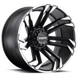 Tuff TUT21 22X12 6X135 M-BLK MACH -45MM Wheels