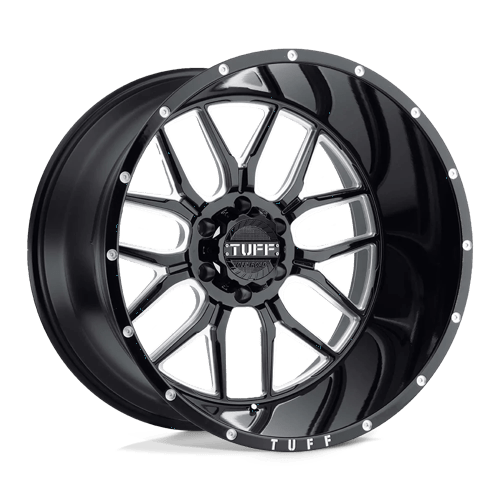 Tuff TU T23 22X14 6X139 -76 112 G-BLK MLD Wheels