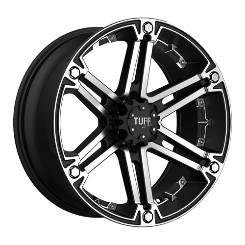 Tuff TU T01 20X9 5X4.5/5 +10 78 F-BLK MCH CHR Wheels