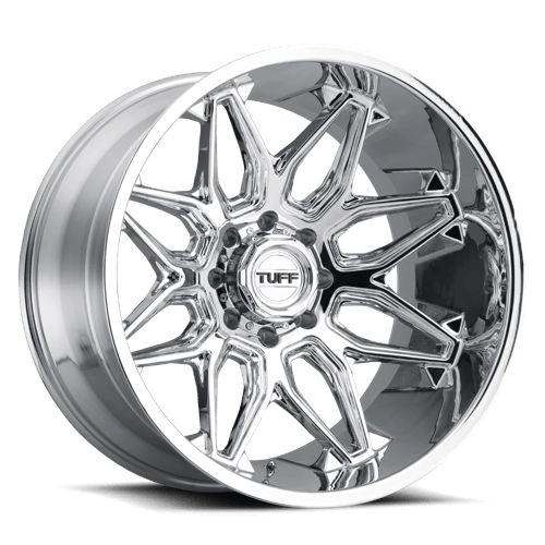 Tuff TU T3B 22X12 8X170 -45 125 CHROME Wheels