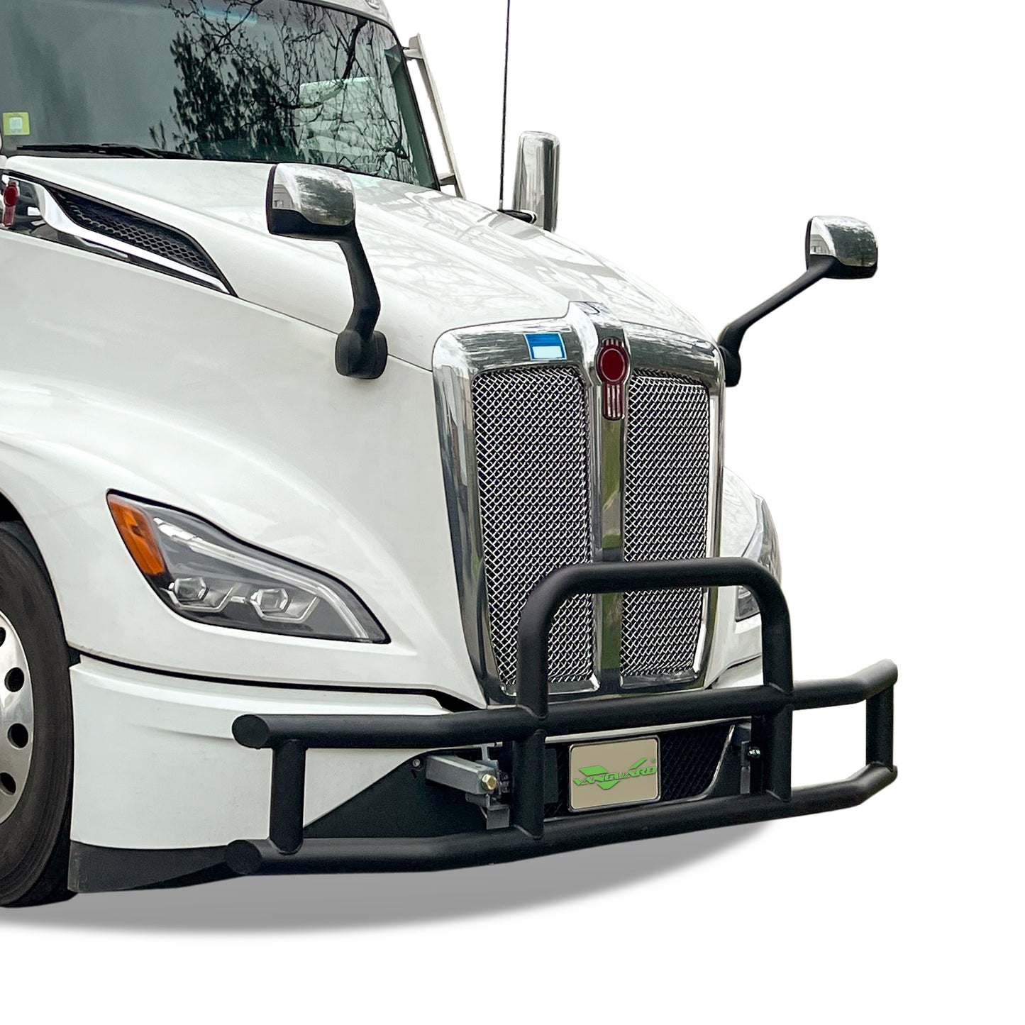 Vanguard Black Powdercoat Front Guards Brush Guards Bumper Guard for 2022-2024 kenworth t680 nan