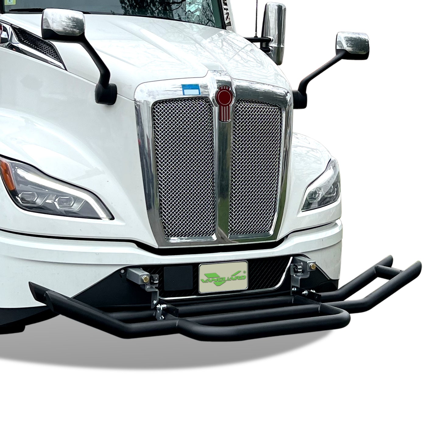 Vanguard Black Powdercoat Front Guards Brush Guards Bumper Guard for 2022-2024 kenworth t680 nan