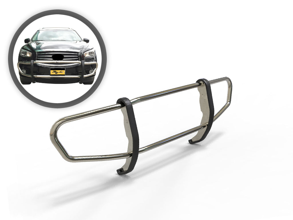 Vanguard Stainless Steel Front Guards Front Runners Bumper Guard for 2014-2020 infiniti qx60 nan