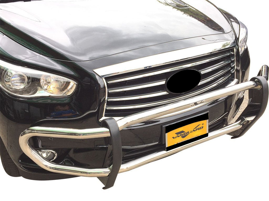 Vanguard Stainless Steel Front Guards Front Runners Bumper Guard for 2014-2020 infiniti qx60 nan