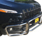 Vanguard Stainless Steel Front Guards Front Runners Bumper Guard for 2014-2023 jeep cherokee nan
