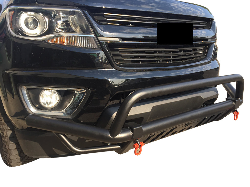 Vanguard Black Powdercoat Front Guards Front Runners Bumper Guard for 2015-2024 chevrolet colorado nan