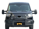 Vanguard Black Powdercoat Front Guards Front Runners Bumper Guard for 2015-2024 ford transit-350 nan