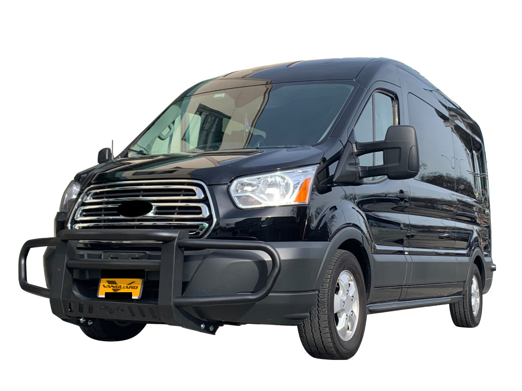 Vanguard Black Powdercoat Front Guards Front Runners Bumper Guard for 2015-2024 ford transit-250 nan