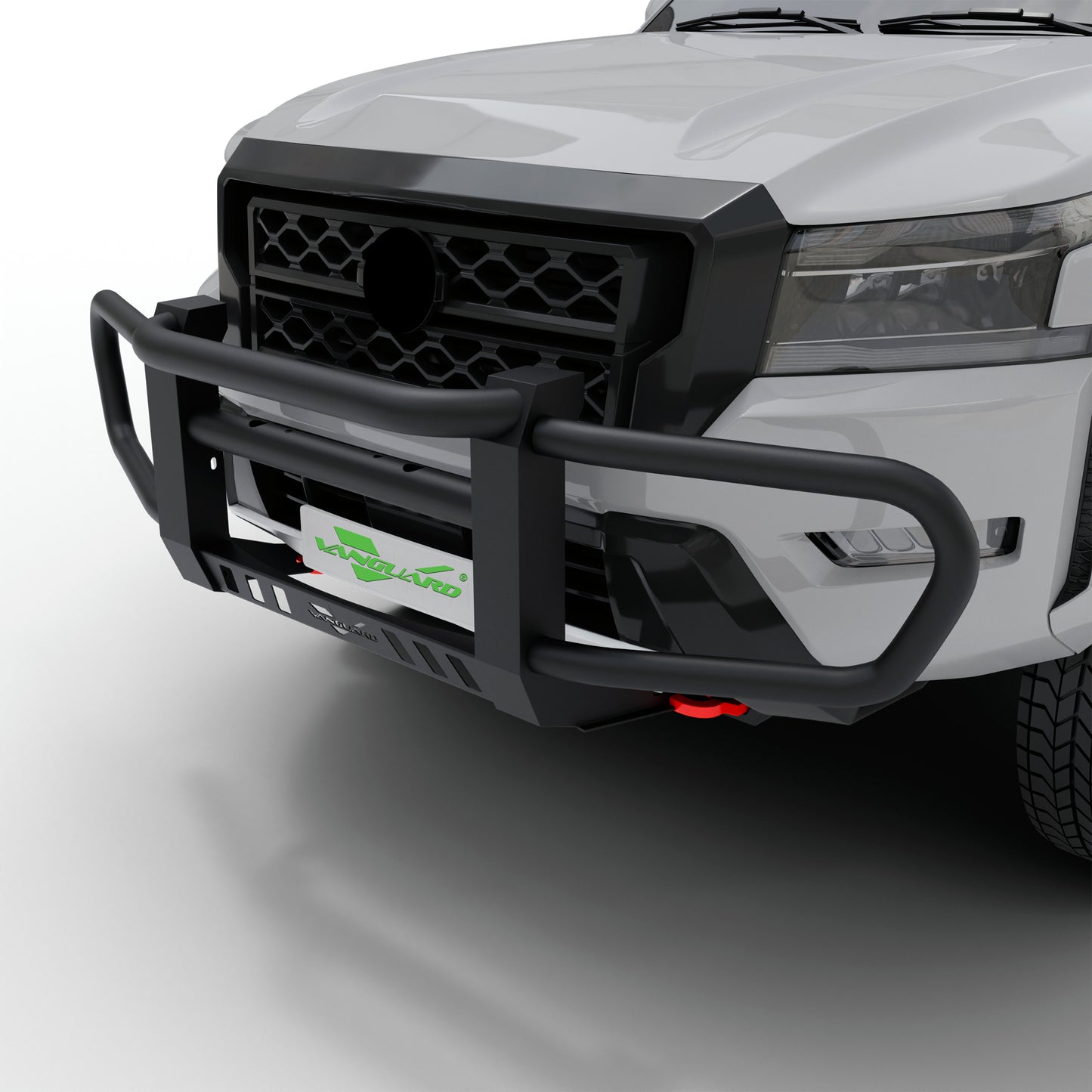 Vanguard Black Powdercoat Front Guards Front Runners Bumper Guard for 2005-2024 nissan frontier nan