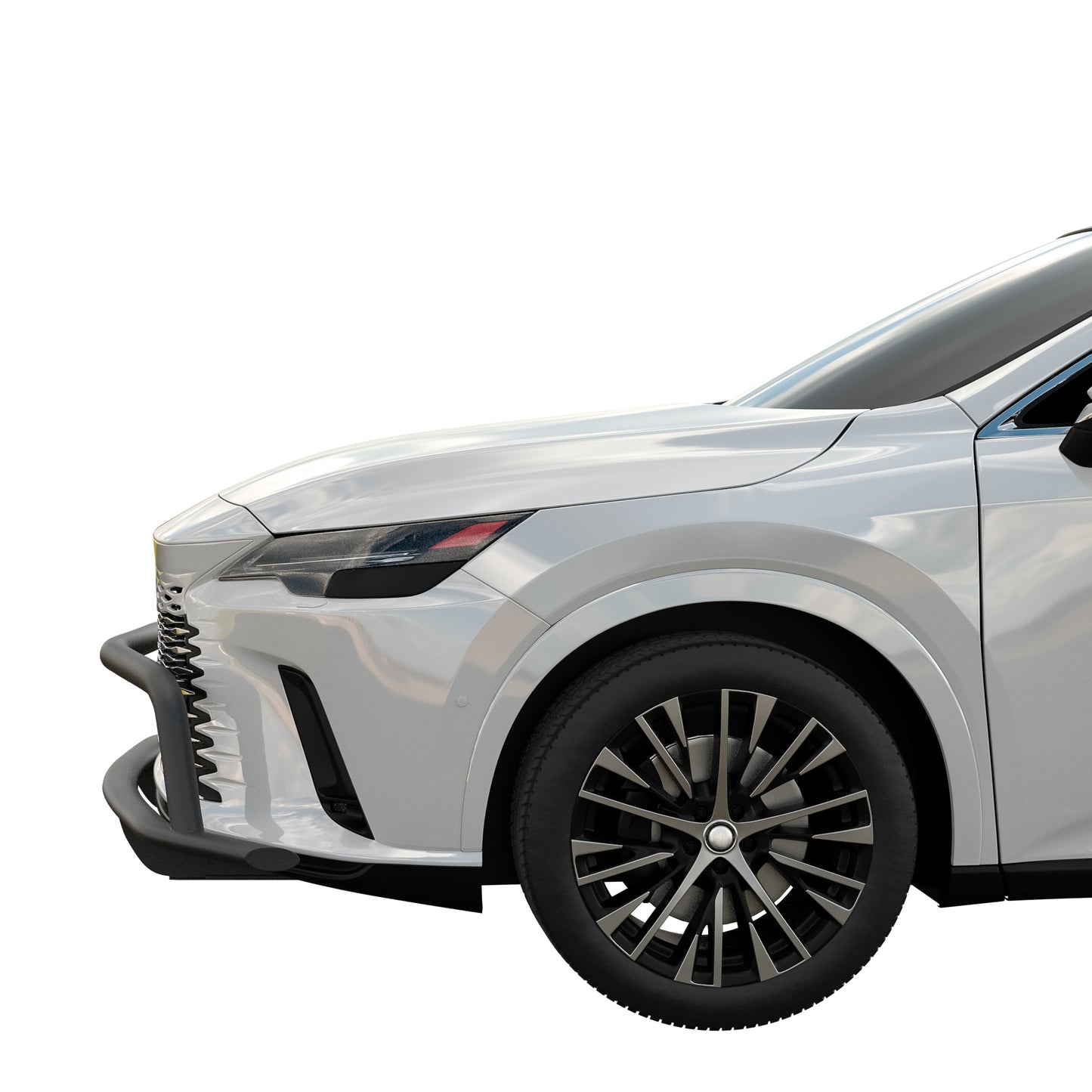 Vanguard Black Powdercoat Front Guards Front Runners Bumper Guard for 2024-2025 lexus rx450h+ nan