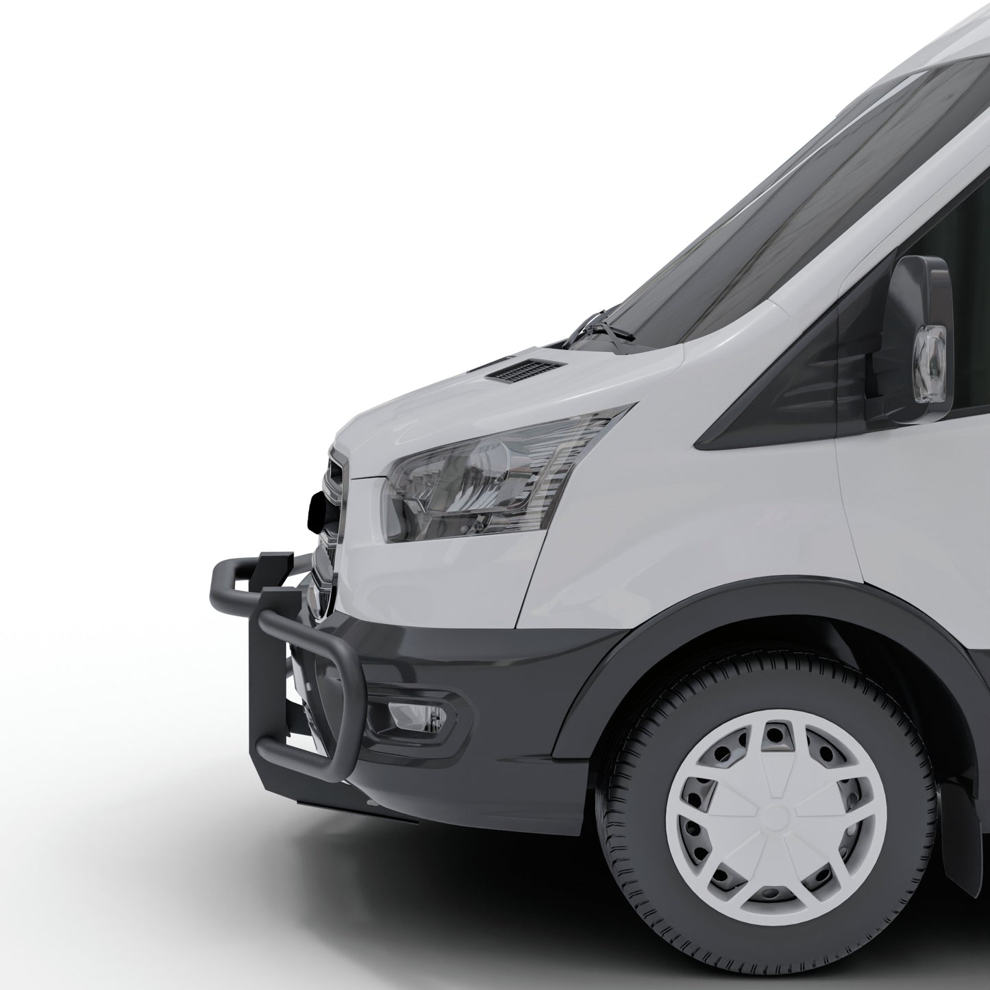 Vanguard Black Powdercoat Front Guards Front Runners Bumper Guard for 2015-2024 ford transit-350 nan