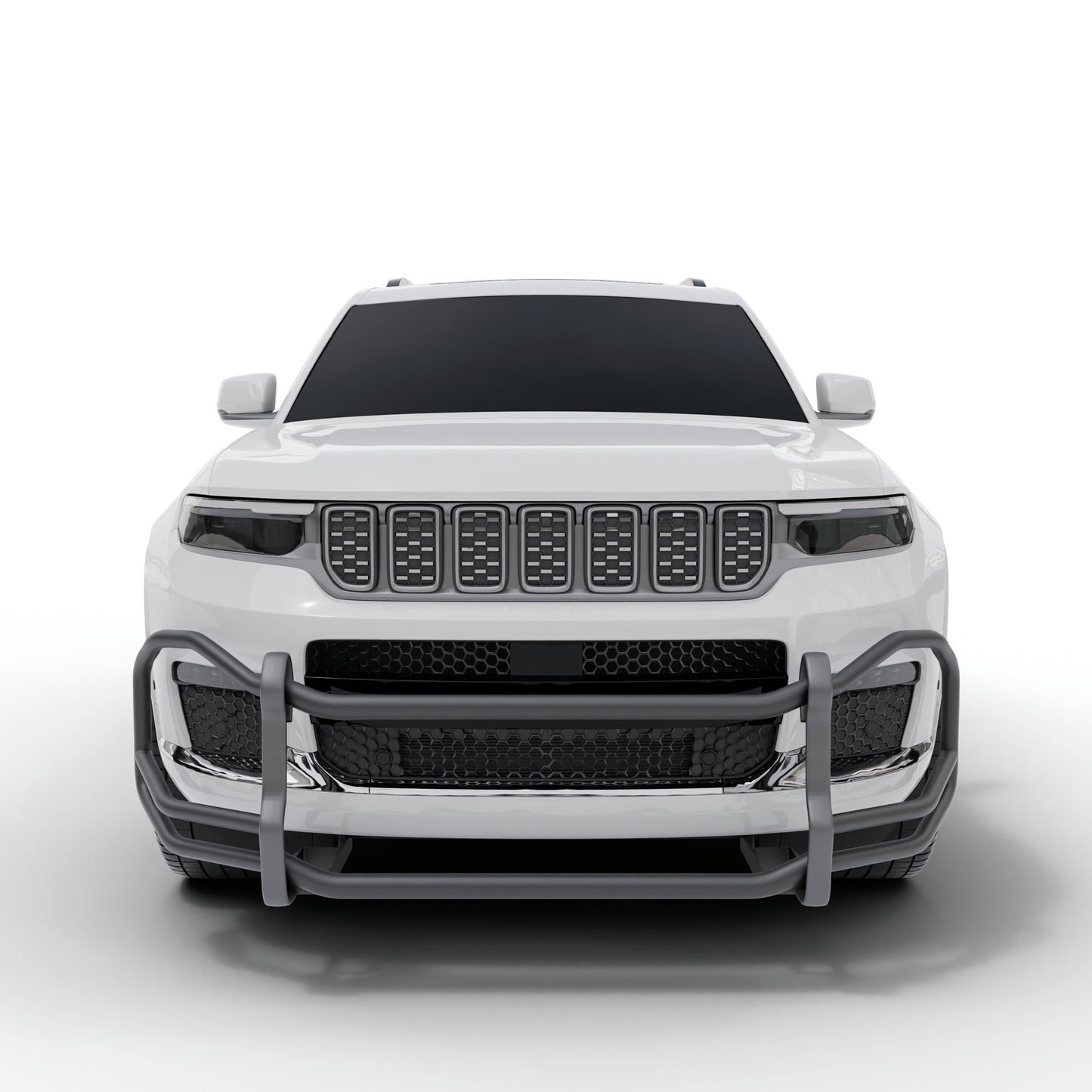 Vanguard Black Powdercoat Front Guards Front Runners Bumper Guard for 2021-2024 jeep grand cherokee l nan