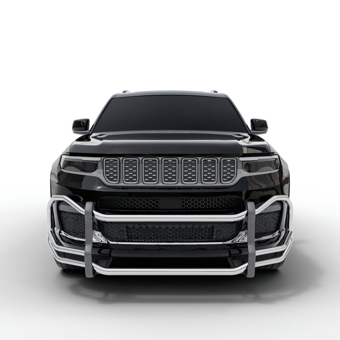 Vanguard Stainless Steel Front Guards Front Runners Bumper Guard for 2021-2024 jeep grand cherokee l nan